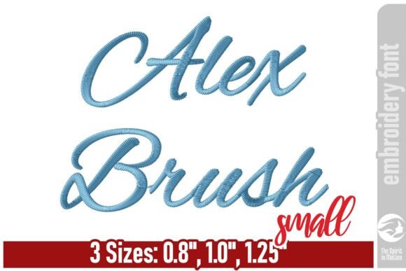 Alex Brush Script Embroidery Font - S: Elevating Personalized Design with Professional Precision
