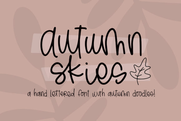 Autumn Skies: A Whimsical Script Font for Creative Expression