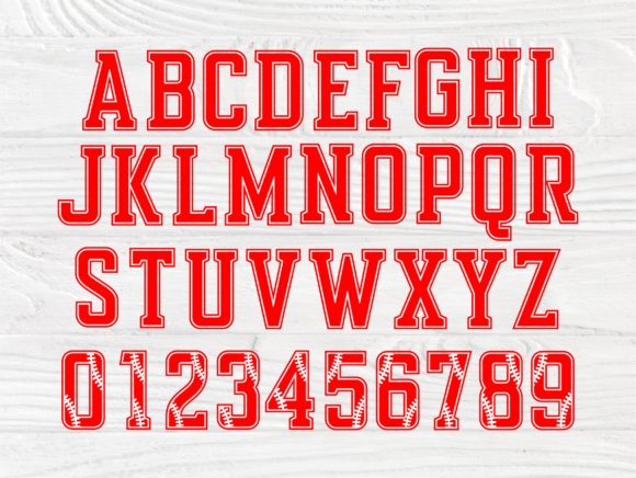 Baseball Font Cut Files, Letters: A Creative Resource for Designers and Crafters
