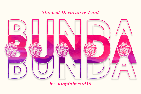 Bunda Font for Creative Projects