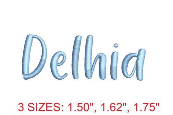 Delhia Embroidery Font: Elegance in Every Stitch
