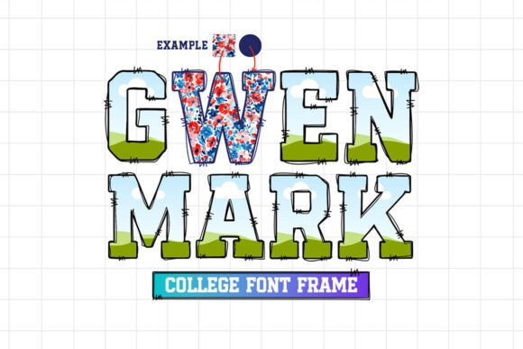 Gwen Mark Canva Font Frame Template: A Creative Tool for Designers and Creators