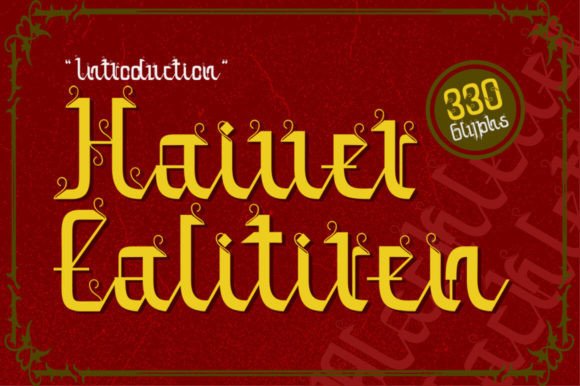 Haiver Ealitiren: A Modern Gothic Font Inspired by Medieval Culture
