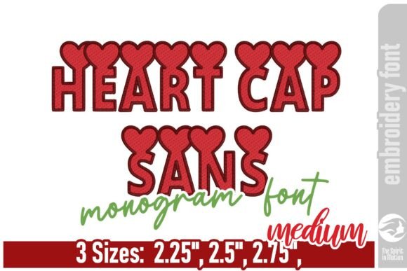 Heart Cap Sans Monogram Font - Medium: A Bold Choice for Impactful Design