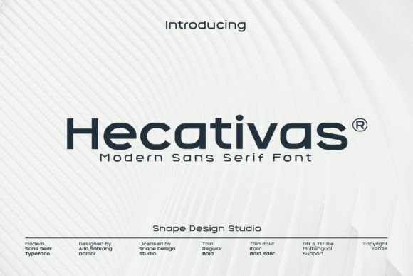 Hecativas: A Modern Sans Serif Font for Contemporary Design