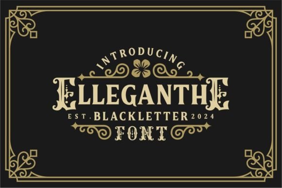 Introducing “Elleganthe” – A Vintage Font with Victorian Elegance