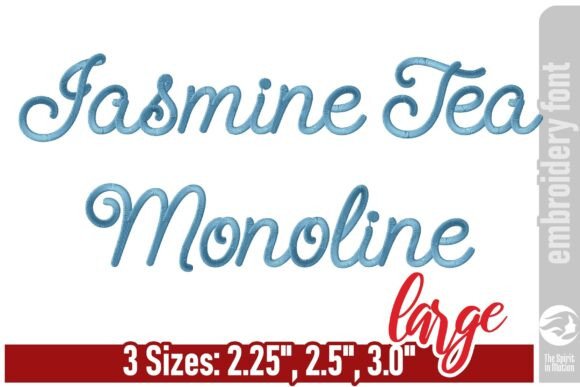 Jasmine Tea Monoline Embroidery Font - L: A Modern Approach to Timeless Elegance