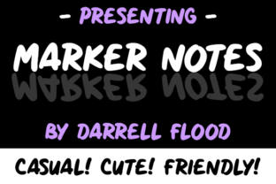 Marker Notes: A Versatile Handwritten Font