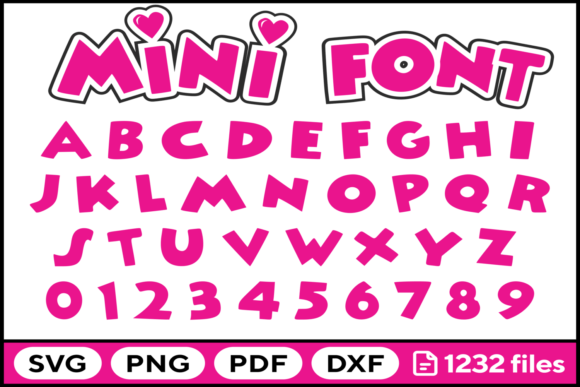 Mouse Font SVG PNG PDF DXF Alphabet: A Versatile Resource for Creative Projects
