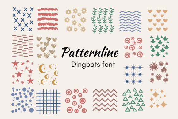 Patternline Font: A Quirky Dingbats for Creative Projects