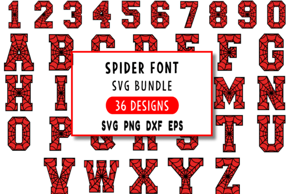 Spider Font SVG and Spider Web Font: A Creepy-Cool Addition to Your Spooky Designs