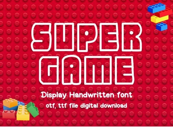 Super Game: Add a Playful Touch to Your Projects with This Unique and Charming Font