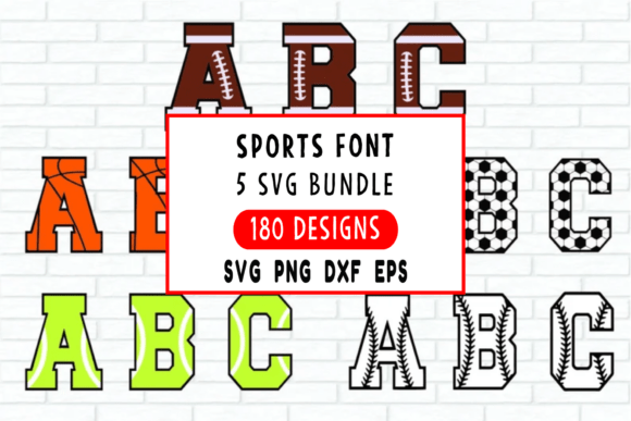 Unlock Creativity with the Sports Font SVG Bundle for Custom Designs