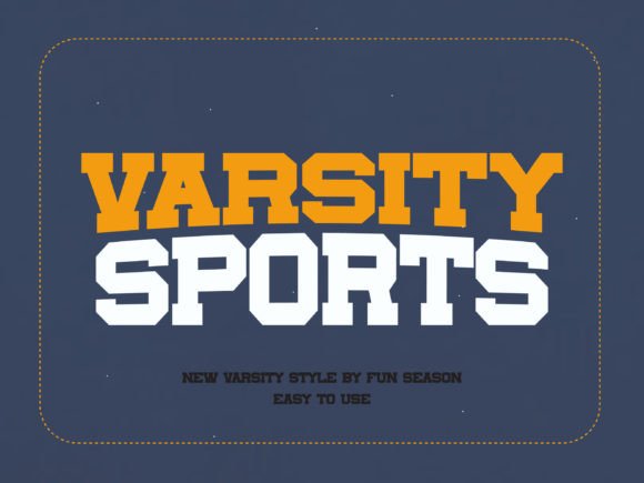 Varsity Sports Font for Design Projects